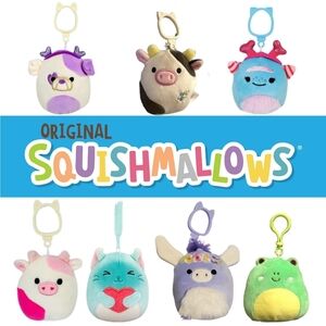 Squishmallows Plush Keychain Clips